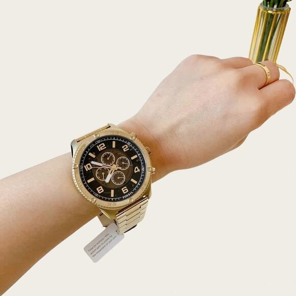 Fossil BQ2667 Brox Automatic Gold-Tone Stainless Steel Watch - Picture 1 of 7